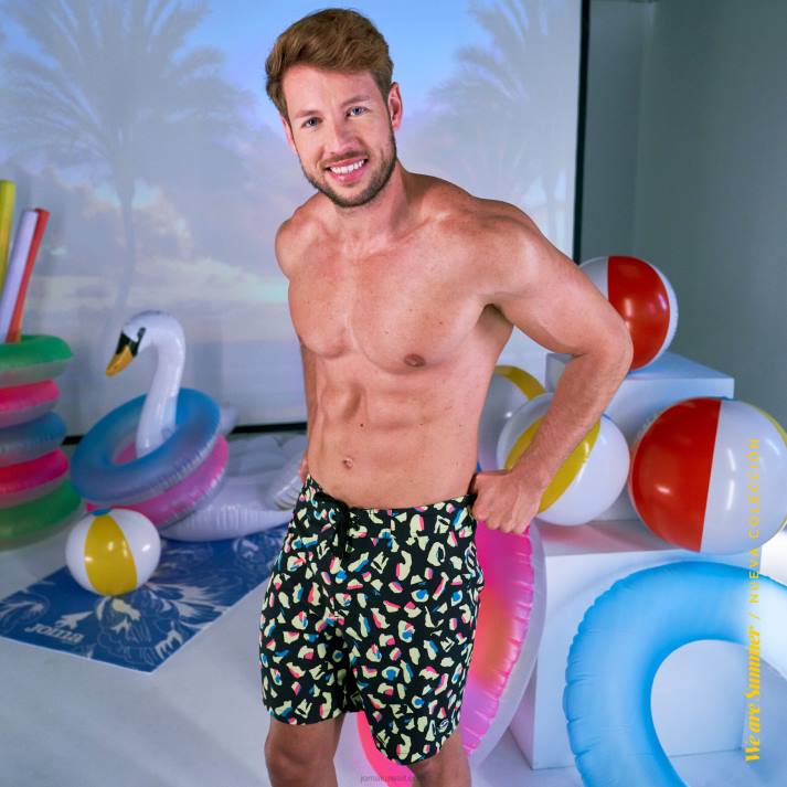 Joma 82P4R1211 أسود حزب جذوع السباحة رجال