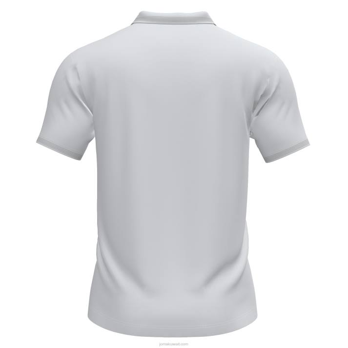 Joma 82P4R1216 أبيض قميص بولو بأكمام قصيرة الحرم الجامعي iii رجال