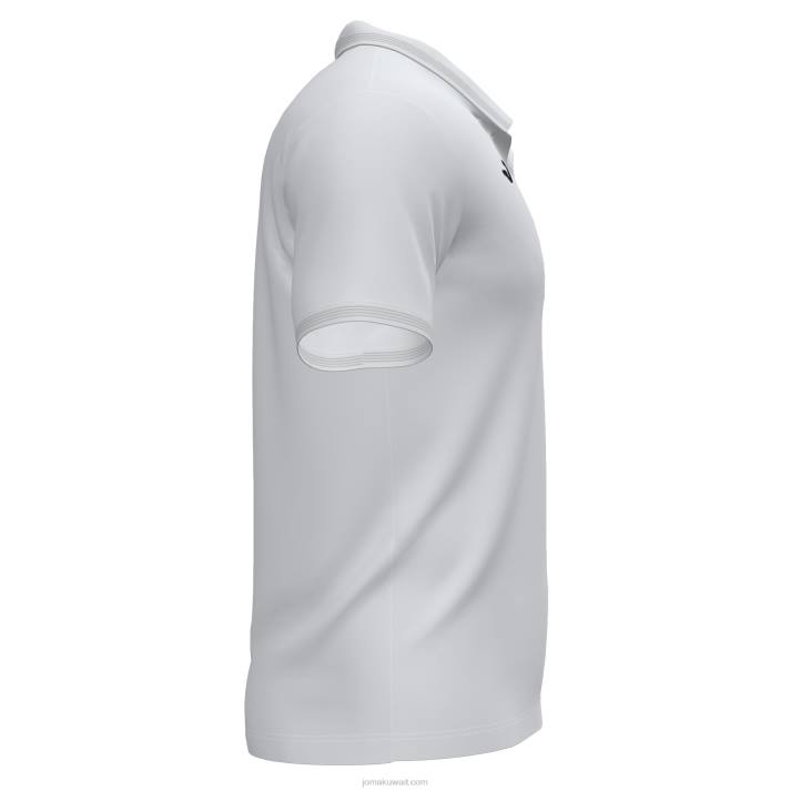 Joma 82P4R1216 أبيض قميص بولو بأكمام قصيرة الحرم الجامعي iii رجال