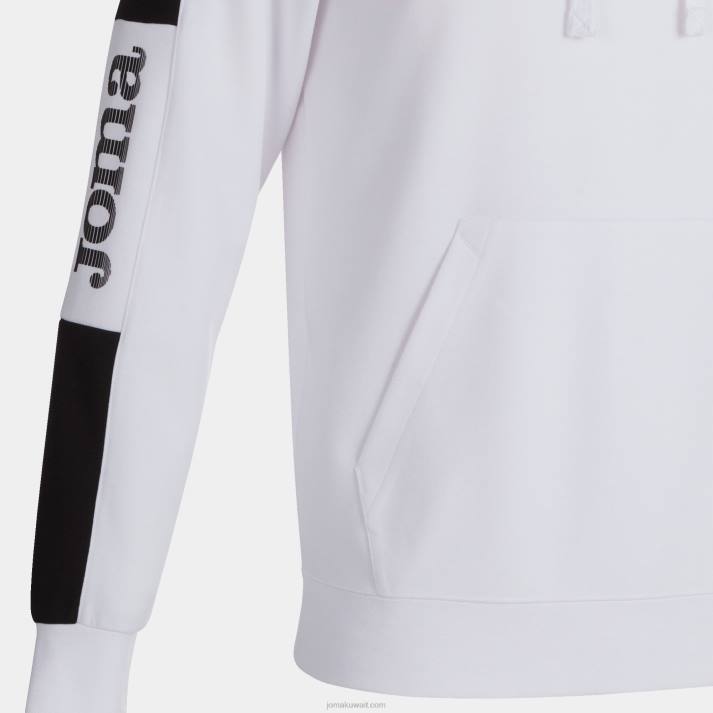 Joma 82P4R1224 أبيض أسود سترة الشارع مقنعين رجال