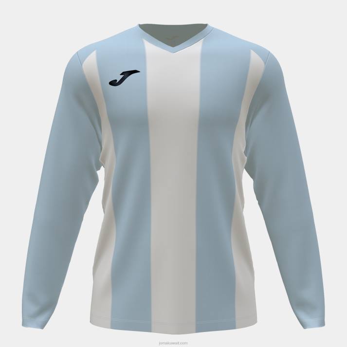 Joma 82P4R1226 السماء الزرقاء البيضاء قميص طويل الأكمام بيزا الثاني رجال