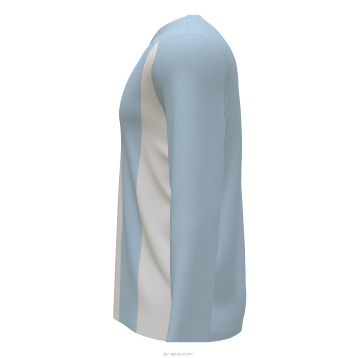 Joma 82P4R1226 السماء الزرقاء البيضاء قميص طويل الأكمام بيزا الثاني رجال