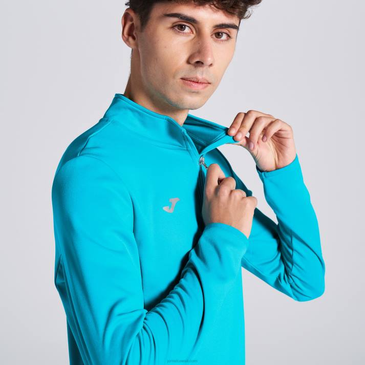 Joma 82P4R1227 الفيروز الفلوري قميص من النوع الثقيل تشغيل الليل رجال