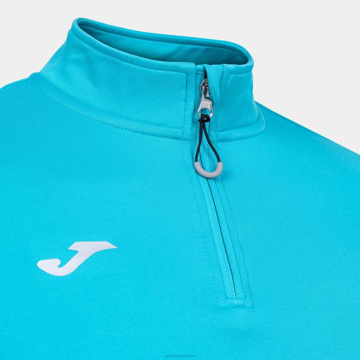 Joma 82P4R1227 الفيروز الفلوري قميص من النوع الثقيل تشغيل الليل رجال