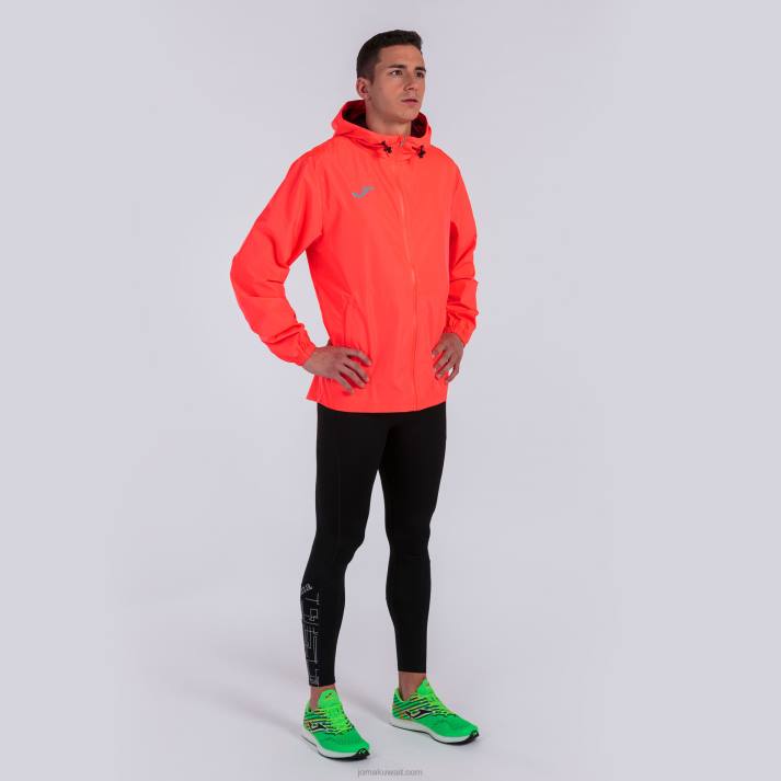 Joma 82P4R1238 نيون المرجان Rainjacket النخبة الثامن رجال