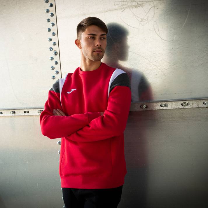 Joma 82P4R1246 أحمر قميص من النوع الثقيل مريح iii رجال