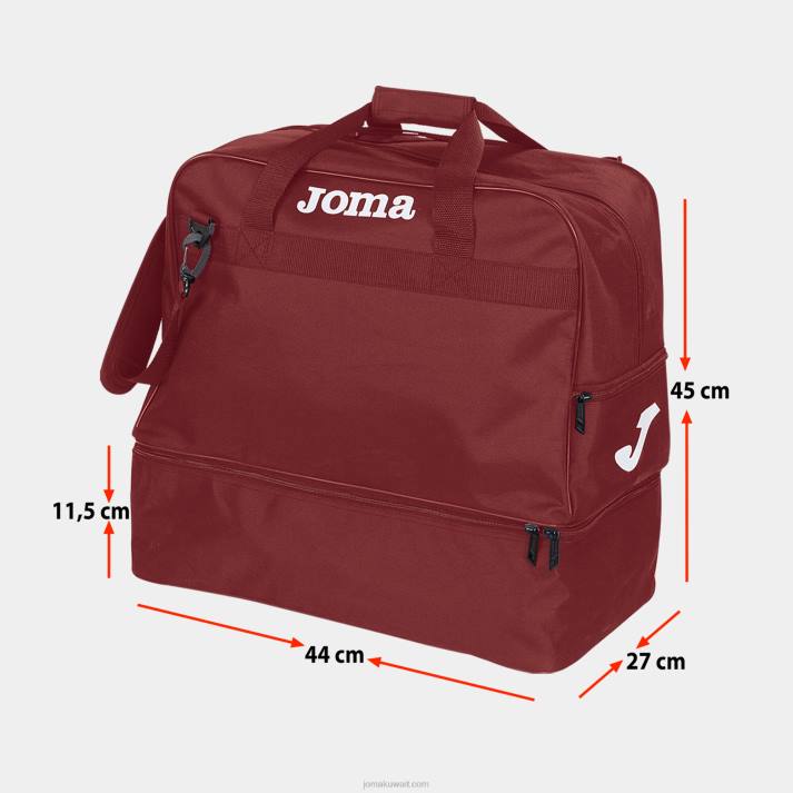 Joma 82P4R1252 بورجوندي تدريب الحقيبة الرياضية iii