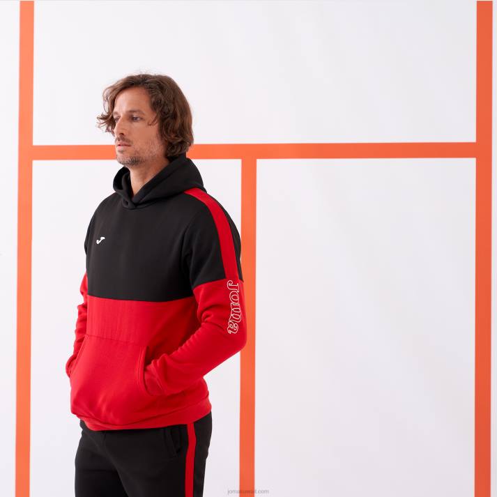 Joma 82P4R125 أسود أحمر لونغز السراويل شريطية رجال