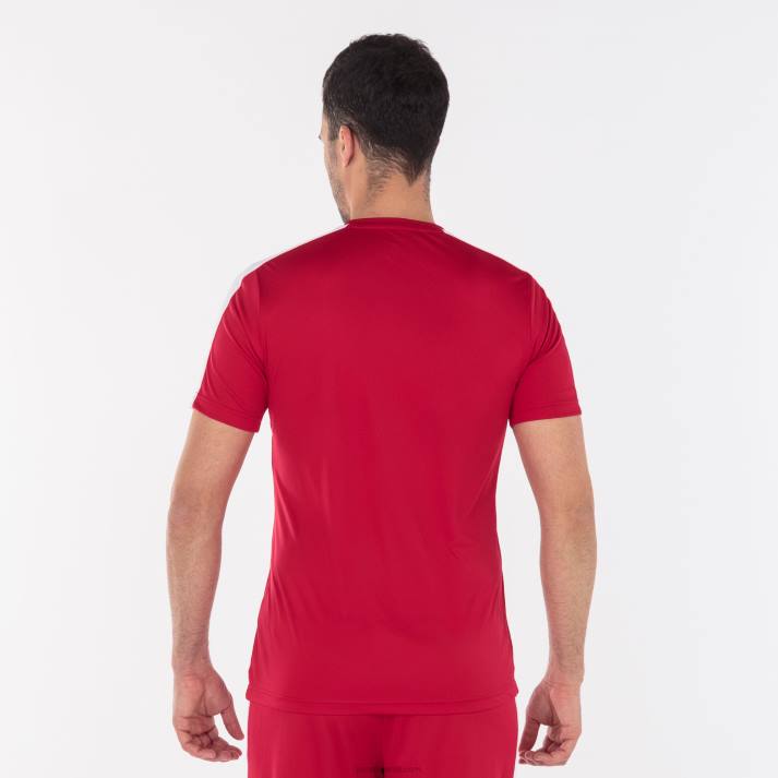 Joma 82P4R1260 احمر ابيض أكاديمية قميص بأكمام قصيرة iii رجال