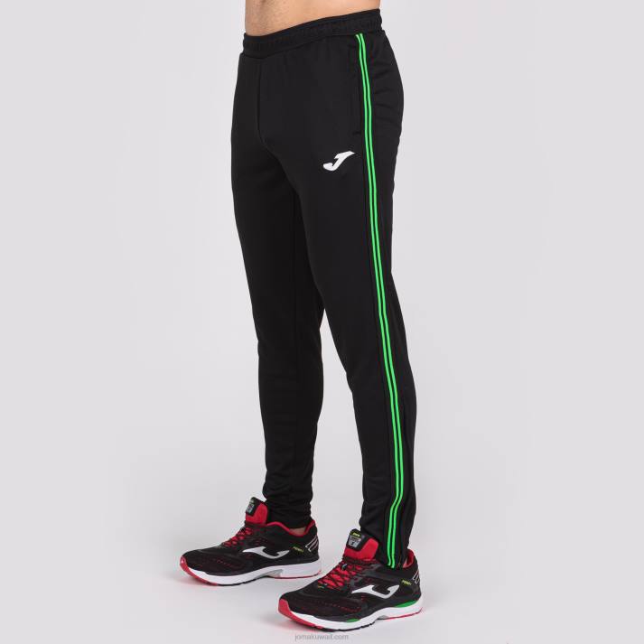 Joma 82P4R1264 أسود أخضر نيون سروال طويل كلاسيكي رجال