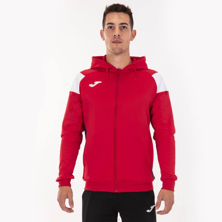 Joma 82P4R1285 أحمر أبيض أزرق كحلي طاقم سترة مقنعين ثالثا رجال