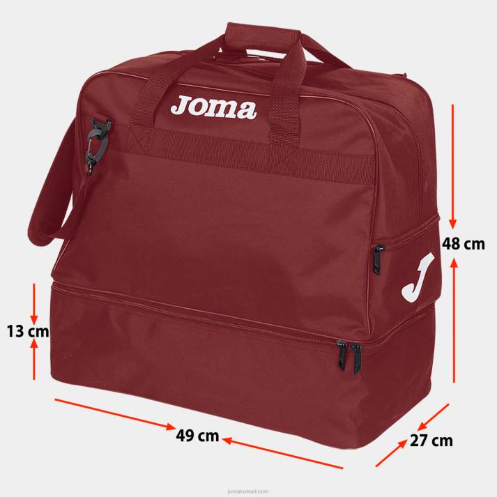 Joma 82P4R1290 بورجوندي حقيبة التدريب الرياضي الكبرى III