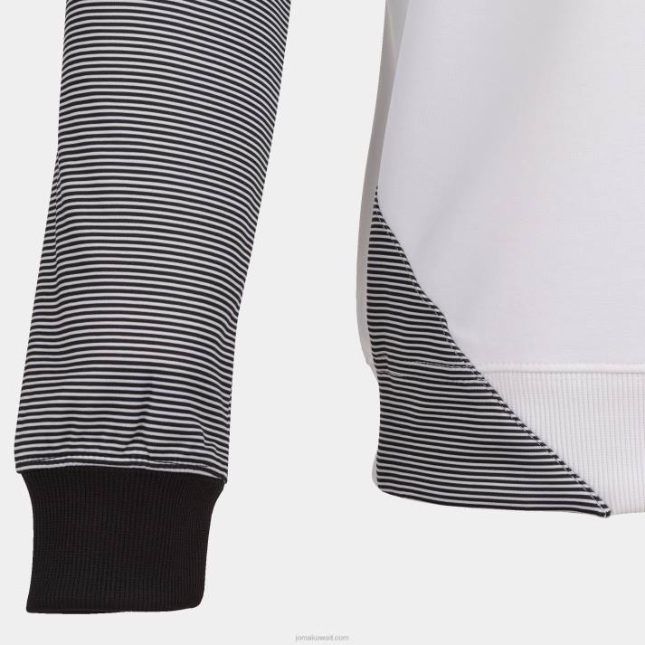 Joma 82P4R1293 أبيض أسود قميص من النوع الثقيل أساسي الثاني رجال