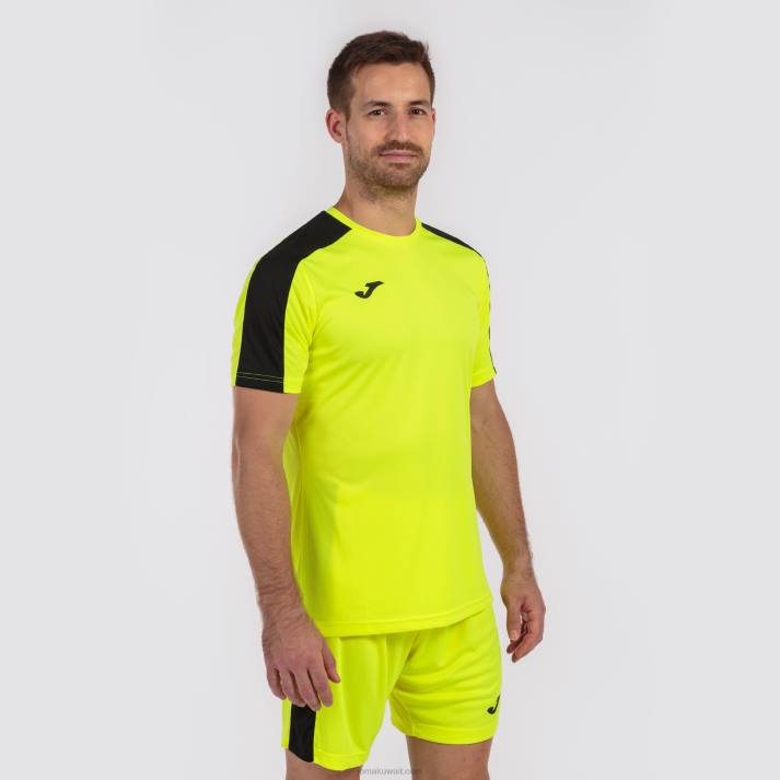 Joma 82P4R1303 نيون أصفر أسود أكاديمية قميص بأكمام قصيرة iii رجال