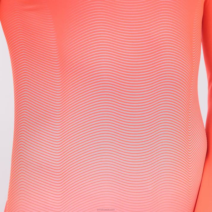 Joma 82P4R1305 نيون المرجان الأبيض قميص من النوع الثقيل النخبة السابع رجال