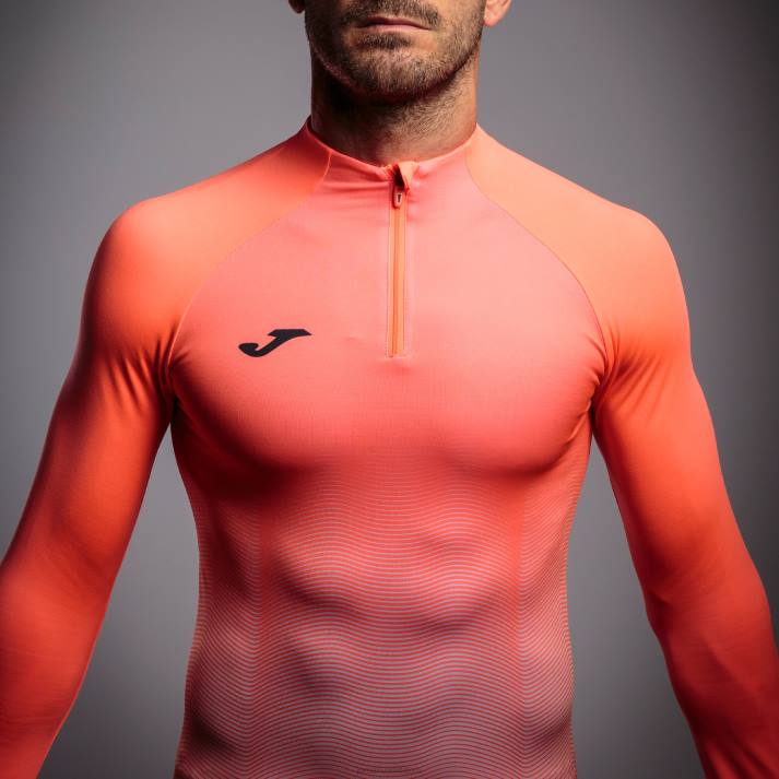 Joma 82P4R1305 نيون المرجان الأبيض قميص من النوع الثقيل النخبة السابع رجال