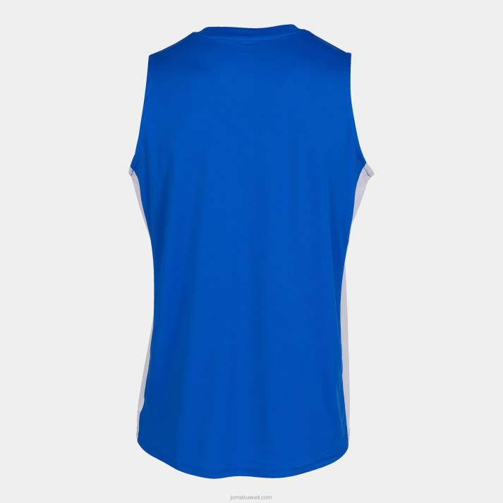 Joma 82P4R1313 أزرق ملكي أبيض تي شيرت بلا أكمام كانشا ​​الثالث رجال