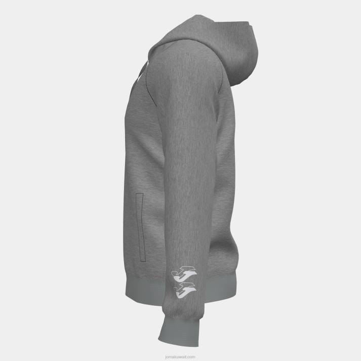 Joma 82P4R1335 مزيج الرمادي سترة مقنعين بيتا رجال