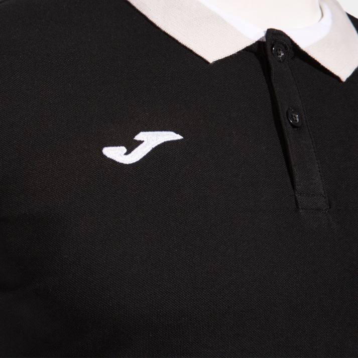 Joma 82P4R1337 أسود قميص بولو بأكمام قصيرة مريحة II رجال