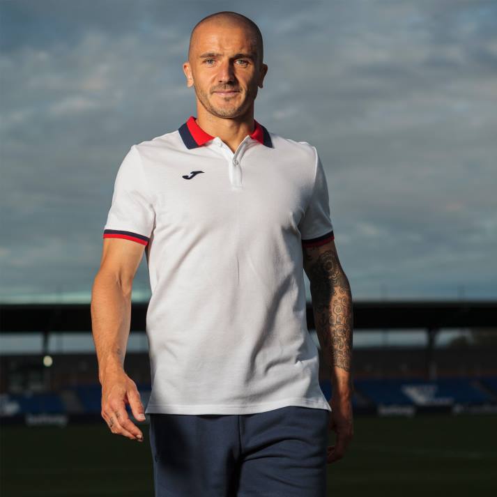 Joma 82P4R1338 أبيض قميص بولو بأكمام قصيرة مريحة II رجال