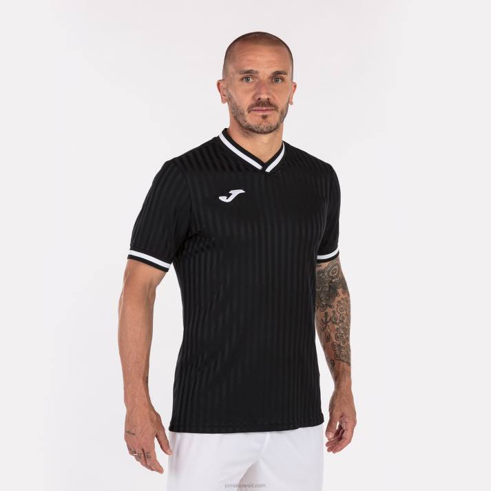 Joma 82P4R1347 أسود قميص قصير الأكمام toletum iii رجال