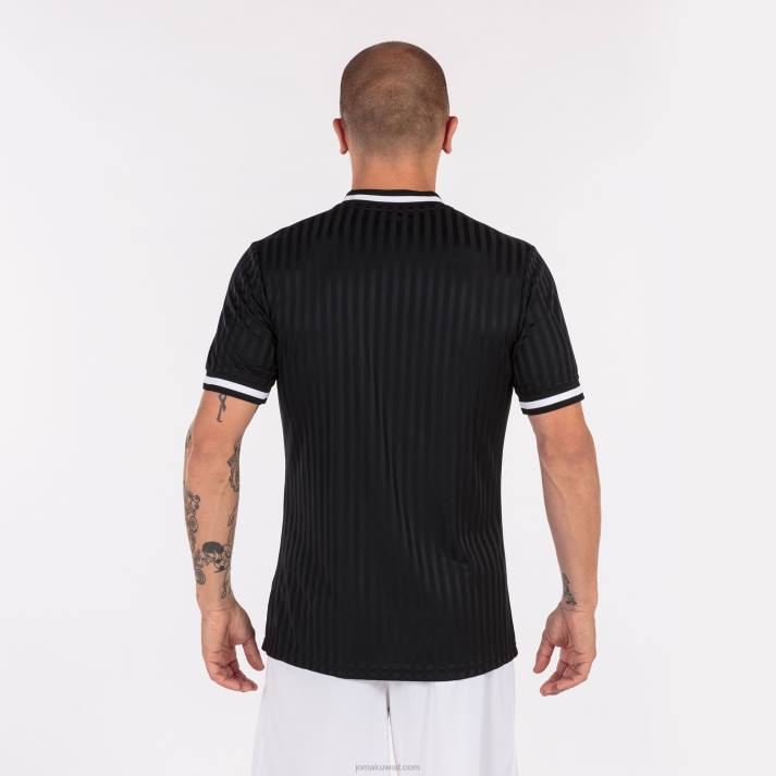 Joma 82P4R1347 أسود قميص قصير الأكمام toletum iii رجال