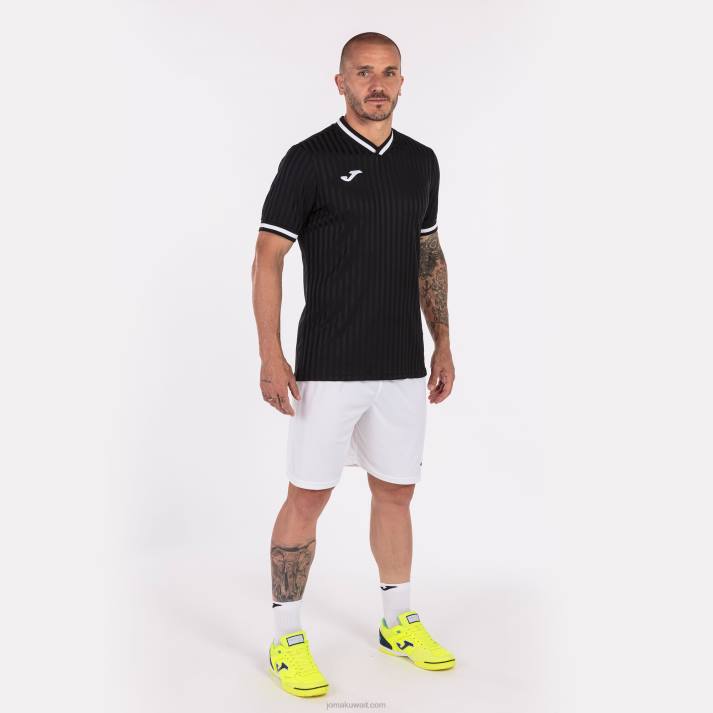 Joma 82P4R1347 أسود قميص قصير الأكمام toletum iii رجال