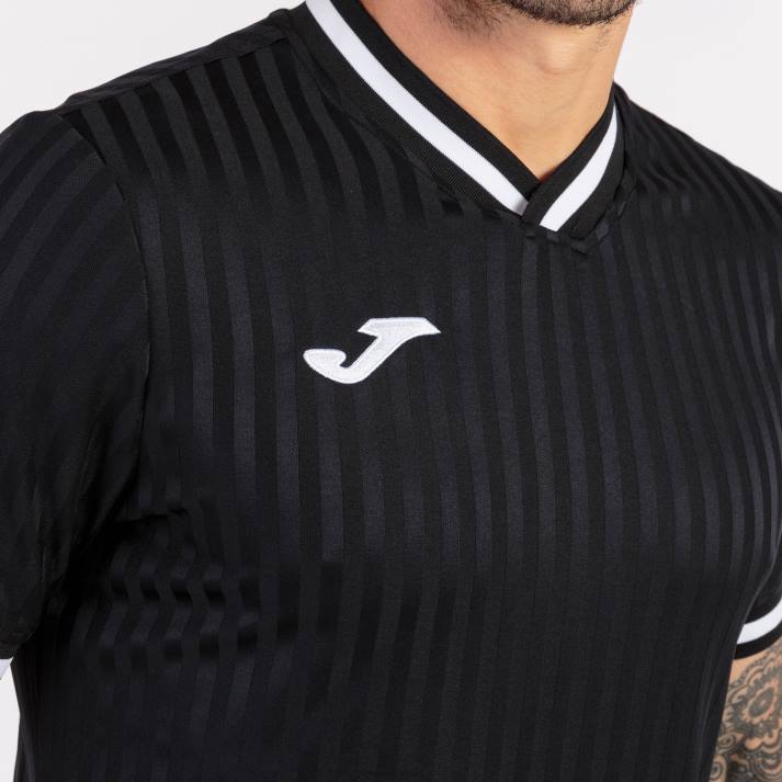 Joma 82P4R1347 أسود قميص قصير الأكمام toletum iii رجال