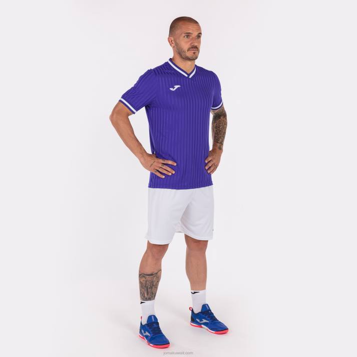 Joma 82P4R1349 أرجواني قميص قصير الأكمام toletum iii رجال