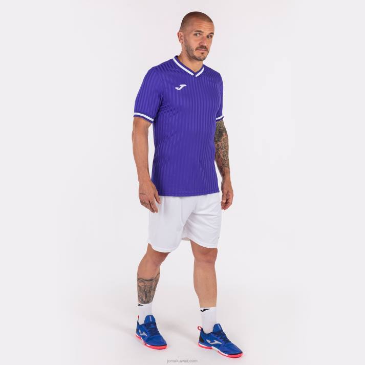 Joma 82P4R1349 أرجواني قميص قصير الأكمام toletum iii رجال