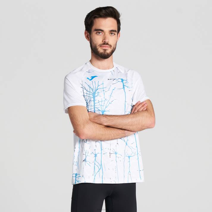 Joma 82P4R134 أبيض قميص قصير الأكمام النخبة التاسع رجال