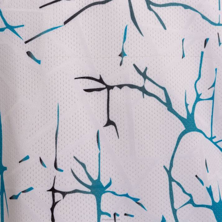 Joma 82P4R134 أبيض قميص قصير الأكمام النخبة التاسع رجال