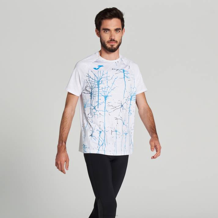 Joma 82P4R134 أبيض قميص قصير الأكمام النخبة التاسع رجال