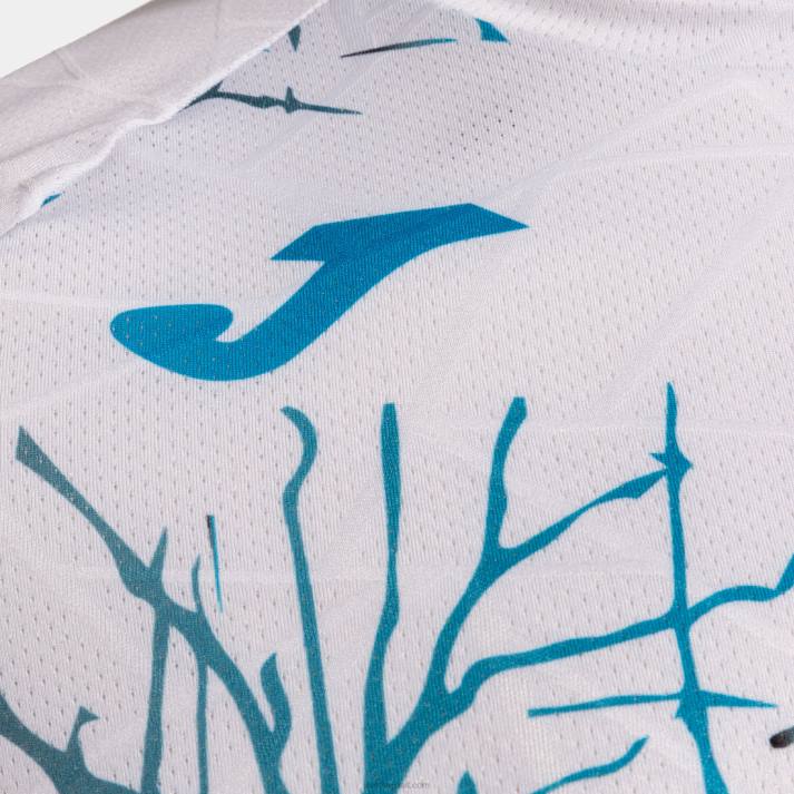 Joma 82P4R134 أبيض قميص قصير الأكمام النخبة التاسع رجال