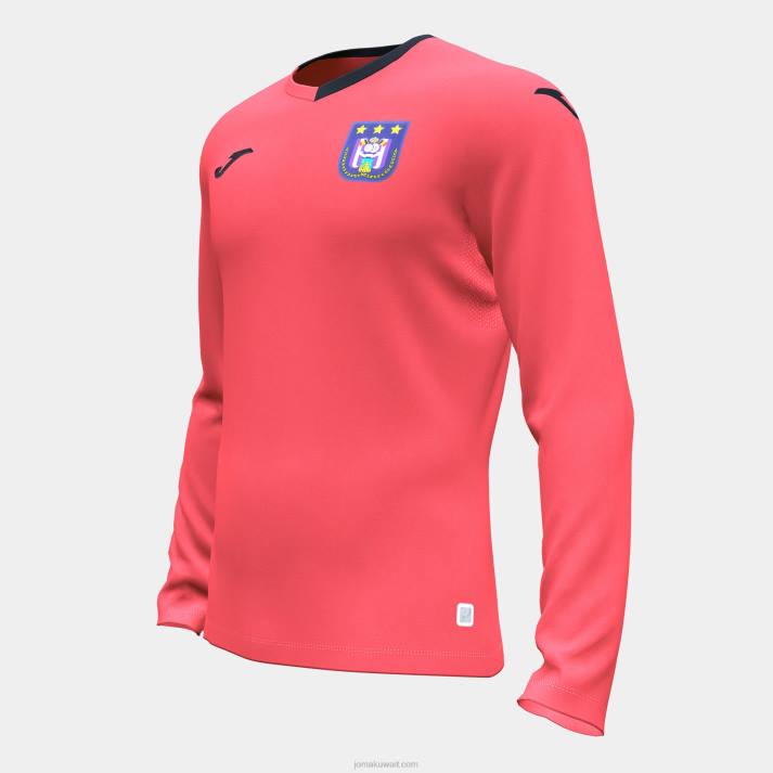 Joma 82P4R1361 نيون المرجان قميص بأكمام طويلة حارس المرمى rsc anderlecht 22/23
