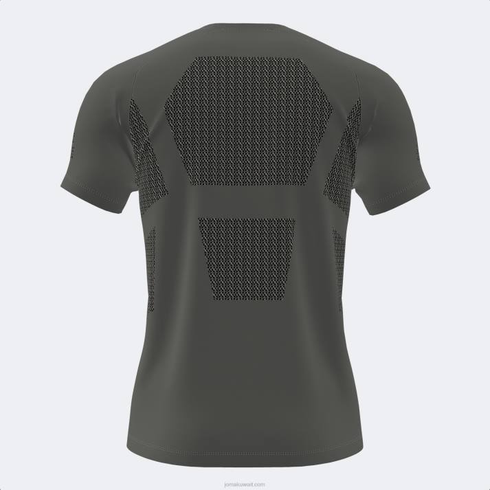 Joma 82P4R1364 الكاكي قميص قصير الأكمام صالة رياضية داخلية رجال