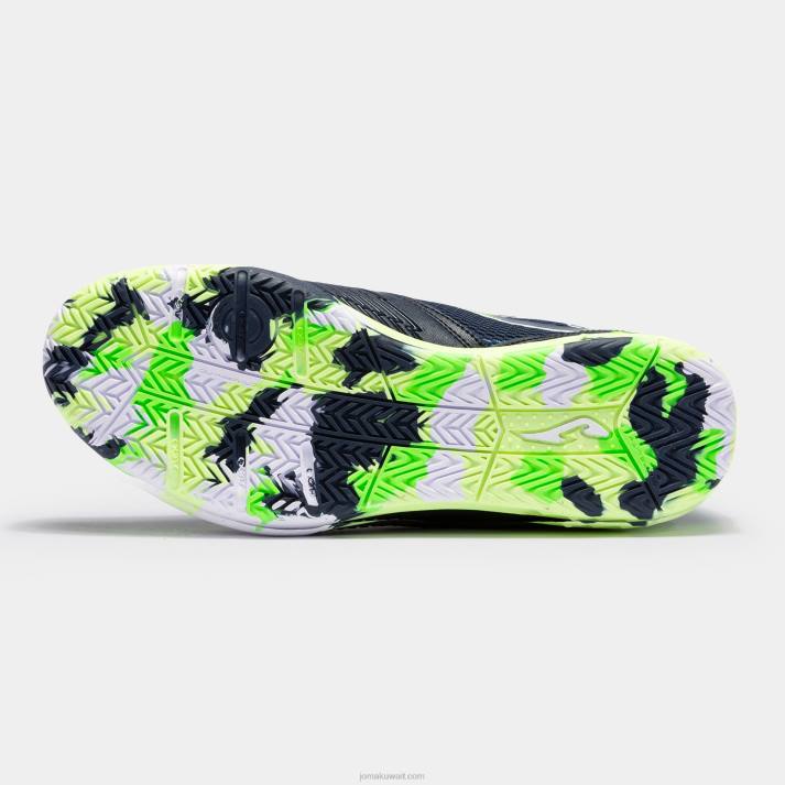 Joma 82P4R1368 الأزرق الداكن والأصفر أحذية كرة الصالات المراوغة 23 داخلي