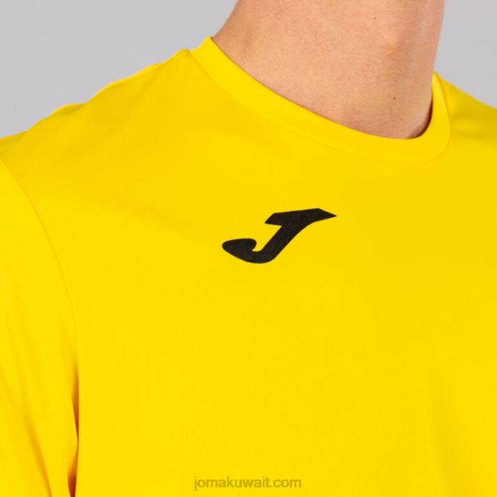 Joma 82P4R1384 أصفر قميص قصير الأكمام كومبي رجال