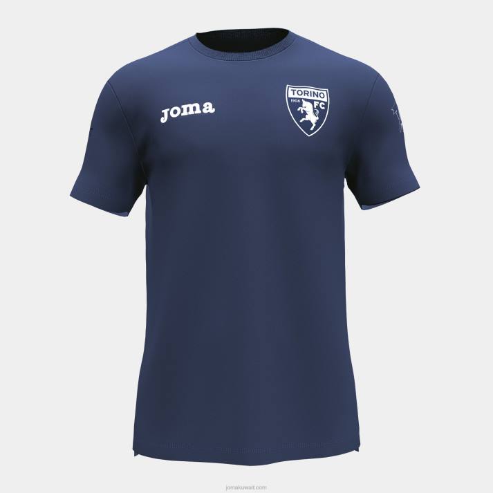 Joma 82P4R1388 الأزرق الداكن قميص قصير الأكمام وقت الفراغ تورينو 22/23