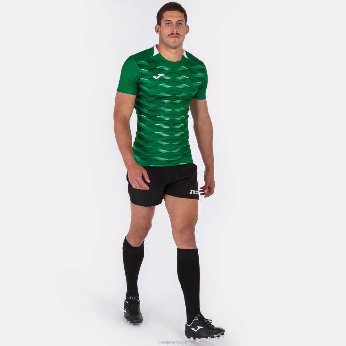 Joma 82P4R1397 أخضر قميص قصير الأكمام myskin الثاني رجال