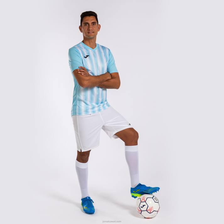 Joma 82P4R13 السماء الزرقاء البيضاء قميص قصير الأكمام inter ii رجال