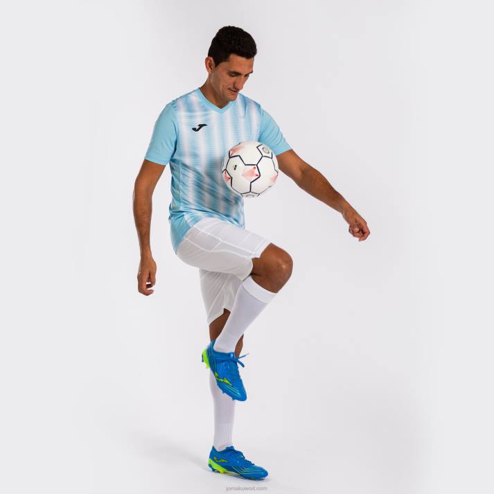 Joma 82P4R13 السماء الزرقاء البيضاء قميص قصير الأكمام inter ii رجال