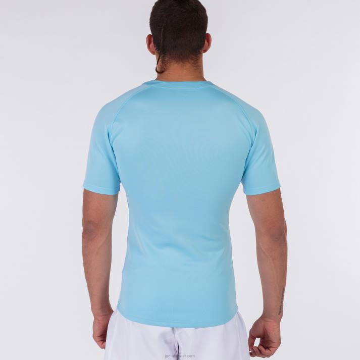 Joma 82P4R1400 السماء الزرقاء البيضاء قميص بأكمام قصيرة هاكا رجال