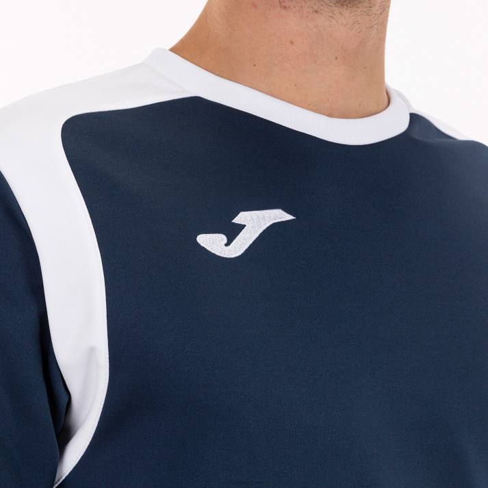 Joma 82P4R1401 الأزرق الداكن الأبيض بطولة قميص من النوع الثقيل v رجال