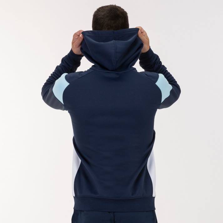 Joma 82P4R1415 الأزرق الداكن السماء الزرقاء طاقم سترة مقنعين ثالثا رجال