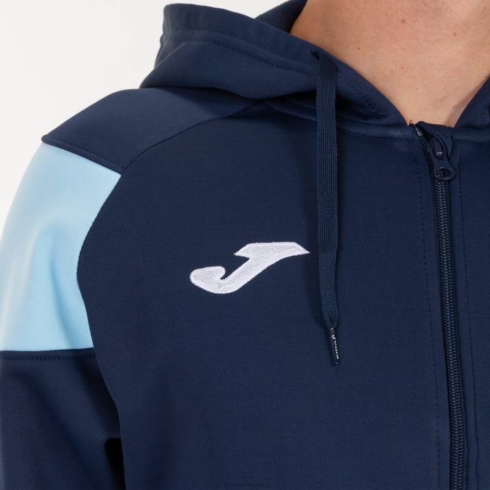 Joma 82P4R1415 الأزرق الداكن السماء الزرقاء طاقم سترة مقنعين ثالثا رجال