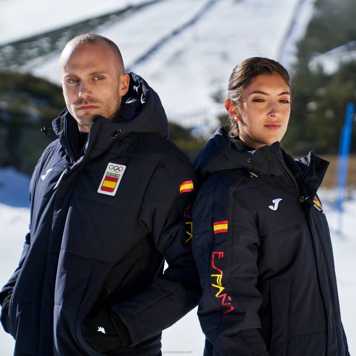 Joma 82P4R1417 الأزرق الداكن anorak الترفيه اللجنة الأولمبية الإسبانية