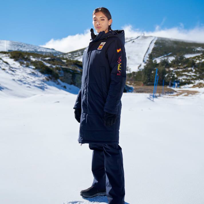 Joma 82P4R1417 الأزرق الداكن anorak الترفيه اللجنة الأولمبية الإسبانية