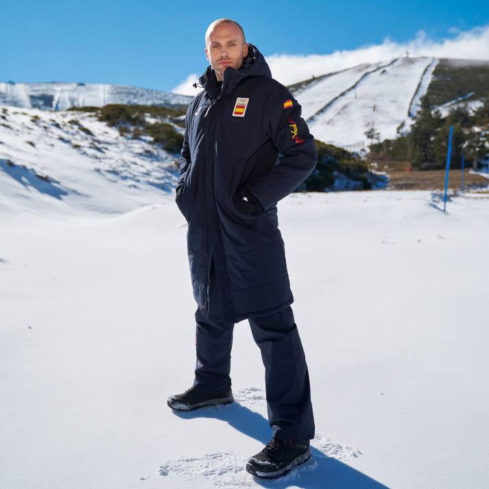 Joma 82P4R1417 الأزرق الداكن anorak الترفيه اللجنة الأولمبية الإسبانية