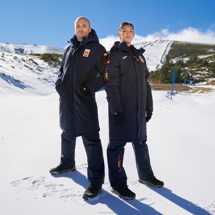 Joma 82P4R1417 الأزرق الداكن anorak الترفيه اللجنة الأولمبية الإسبانية